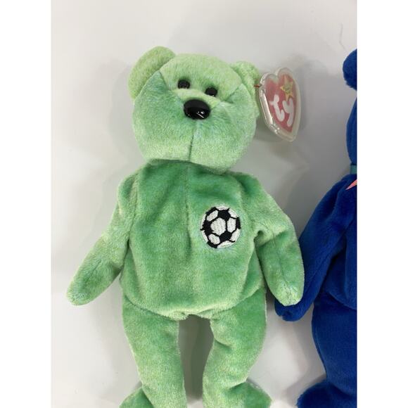 Ty Beanie Babies Bear Bundle (3pcs) Kicks, Clubby And B.B. Bear - Picture 2 of 16